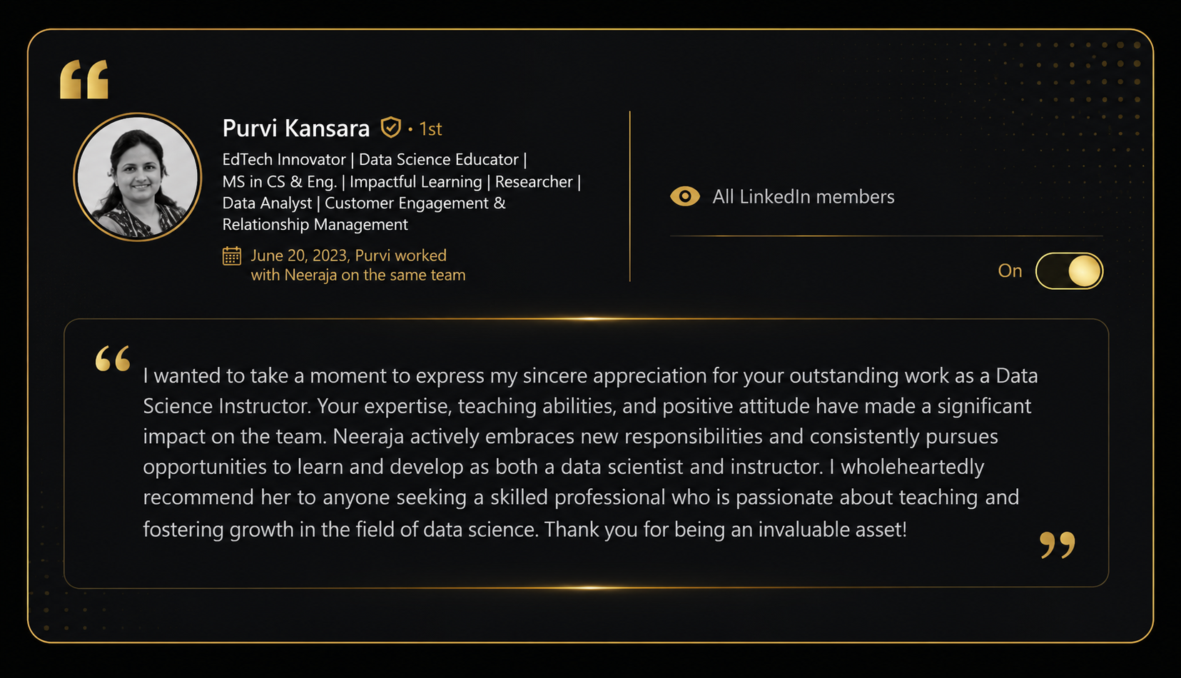 Client recommendation for Sai Data Science